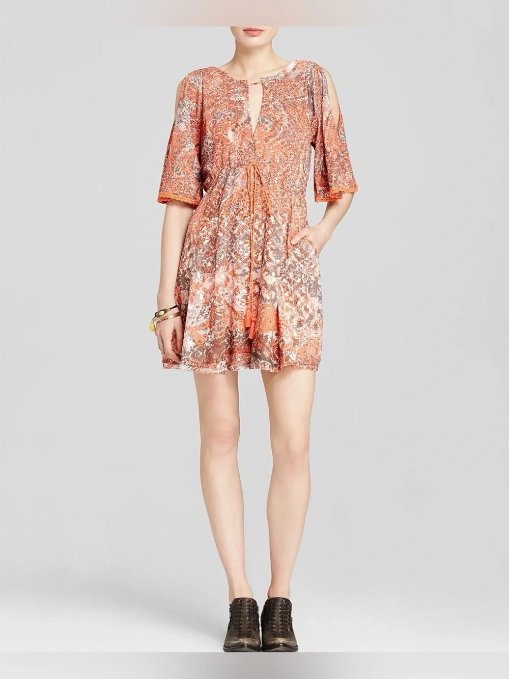 Free People Love Birds Mini Dress